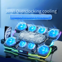 2025 New Notebook heat sink, semiconductor cooling, RGB ambient light, silent, high-power heat sink rack Silent cooling fan