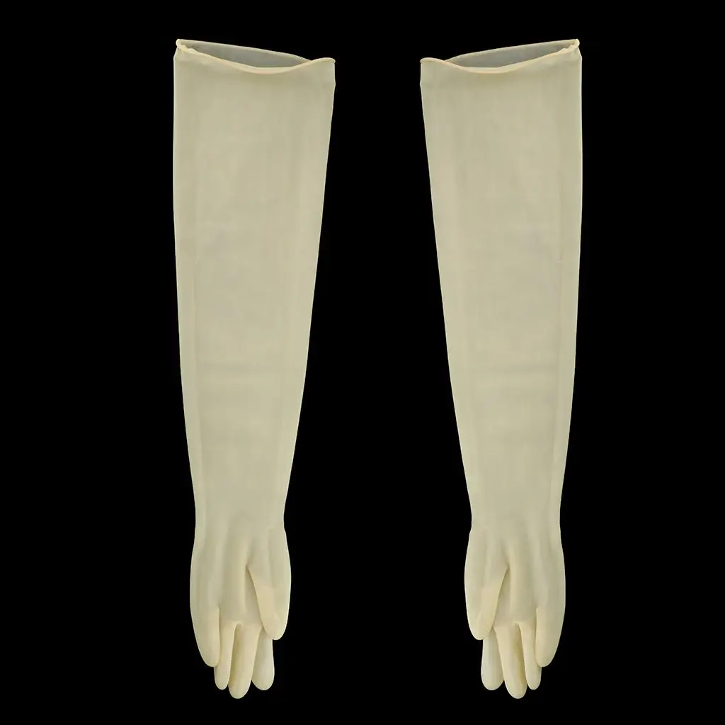 

Anti Acid Alkali Gloves Industrial Rubber Waterproof Long Sleeve Work Gloves for Laboratory Agriculture Chemical Use