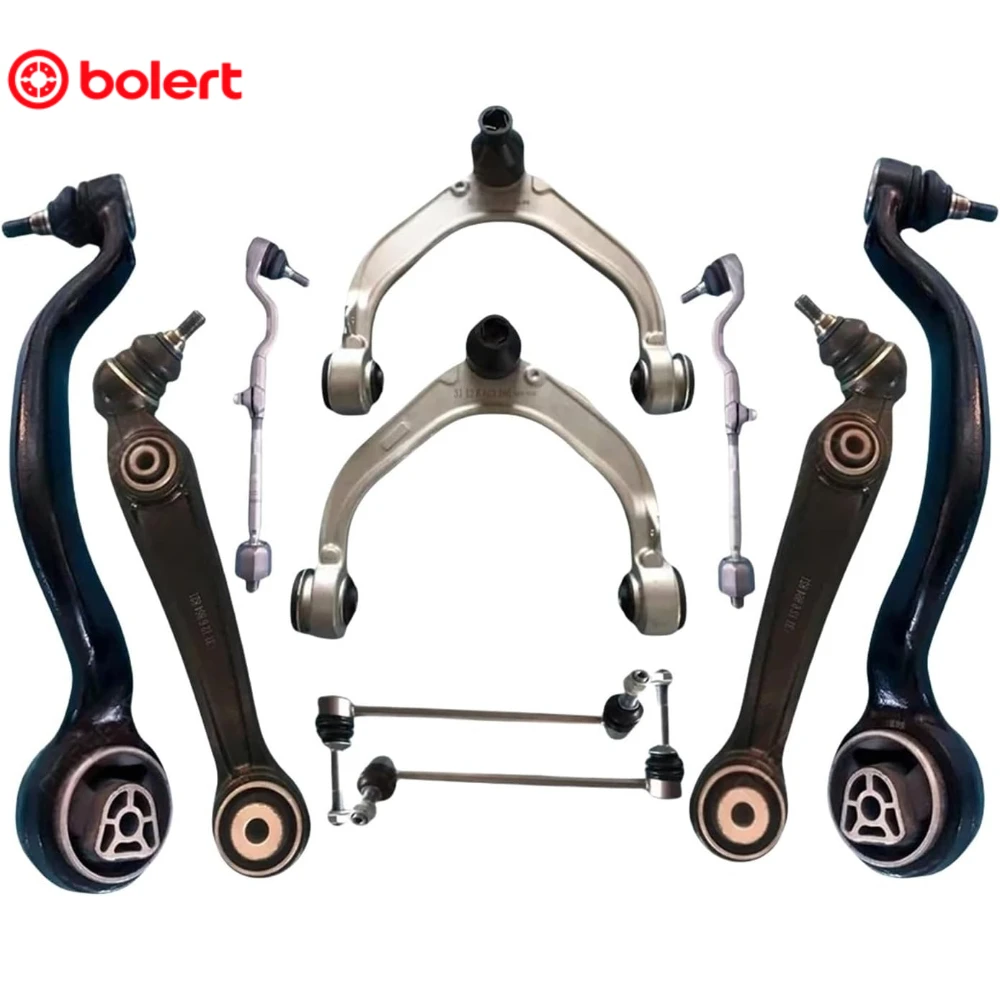10 Pieces Front Axle Suspension Control Arm Stabilizer Link Tie Rod Assemblies Kits For BMW X5 F15 F85 X6 F16 F86 13-19 XDrive