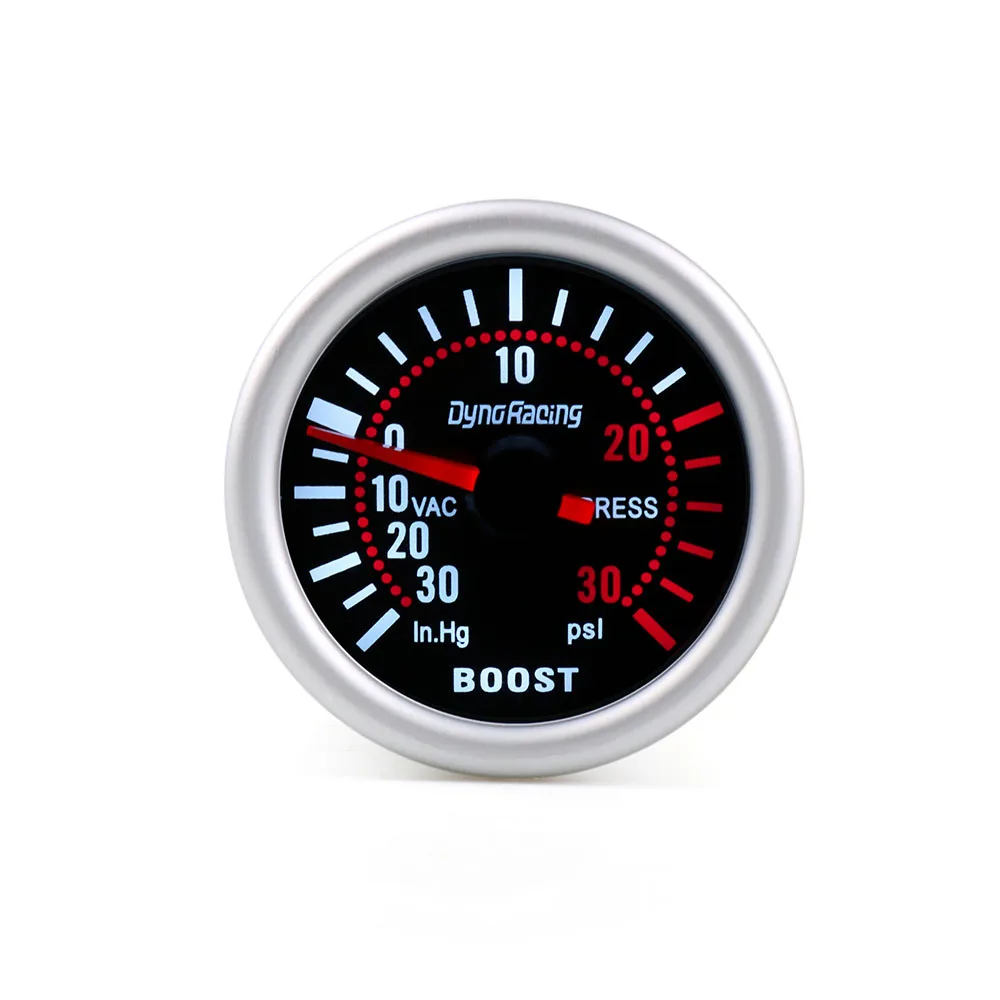 Lodenqc Car Gauge  2'' 52mm Universal Smoke Len Turbo Boost Gauge PSI Pointer Boost Gauge 12V LED Digital Gauge Meter