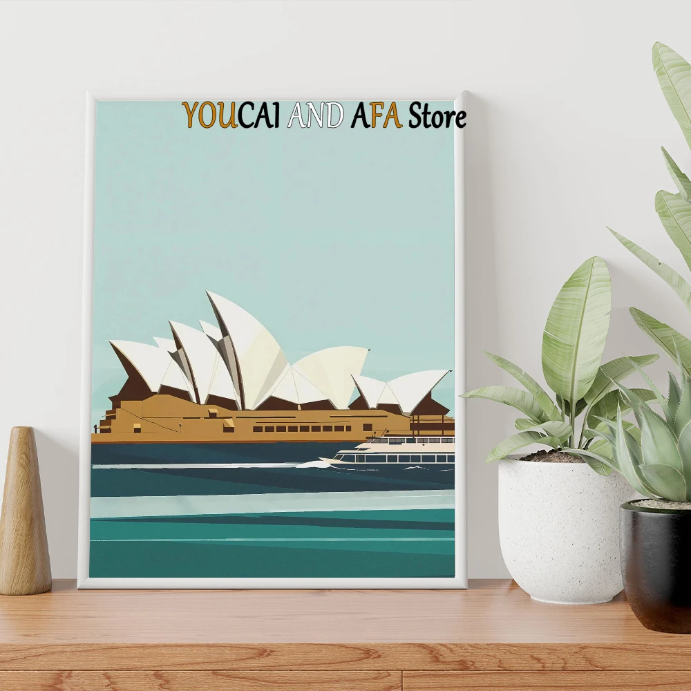 العمارة العالمية الشهيرة الفن الحديث يطبع برج بيزا أثينا أكروبوليس بيغ بن تمثال الحرية ديكور الحد الأدنى من القماش ديكور