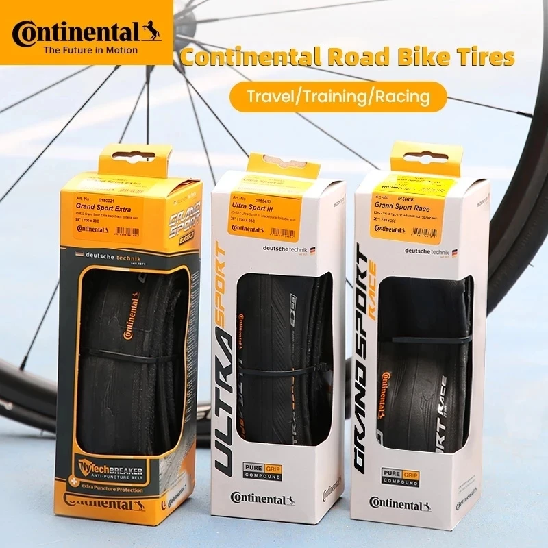 Continental Grand Sport Race / ULTRA Sport III 700× 23C /25C/28C Bicycle Road Folding Tire PureGrip Tech Also Suit for E-Bikes