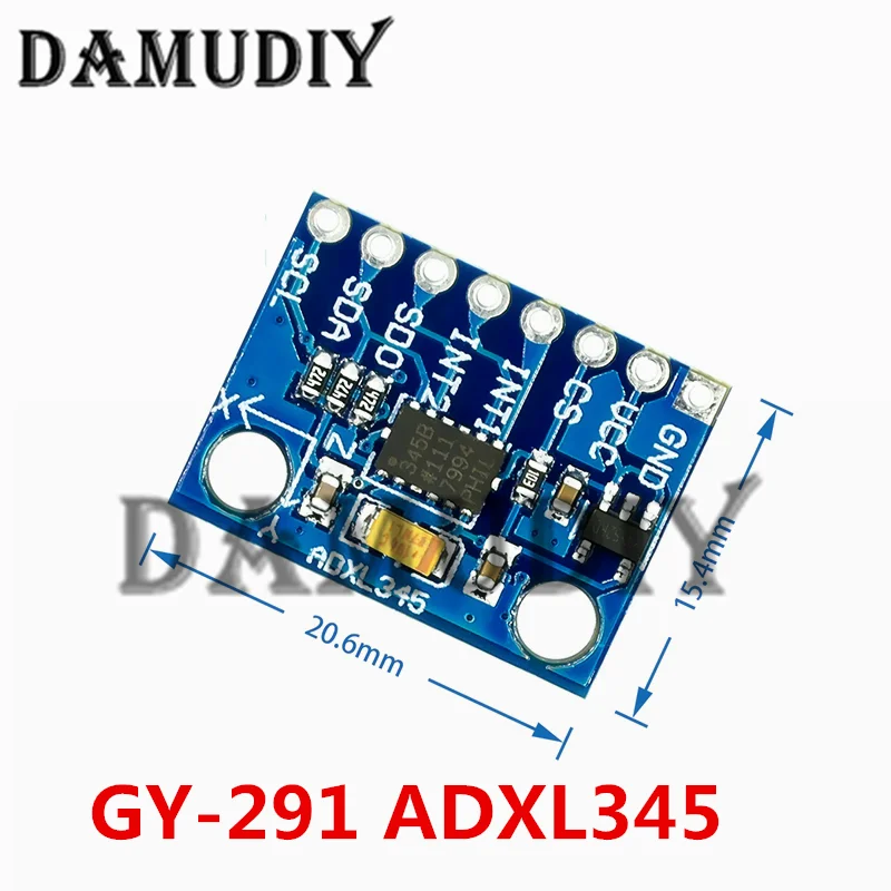 1-10 sztuk GY-291 ADXL345 cyfrowy trójosiowy moduł przyspieszenia grawitacyjnego sklonienia IIC/SPI transmisja w magazynie — zdjęcie produktu 2