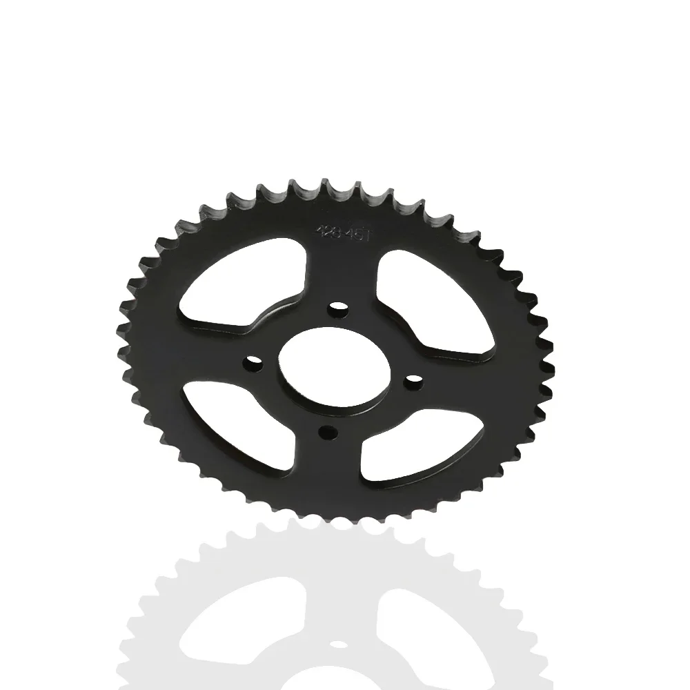 

Motorcycle Rear Sprocket Gear Accessories 428mm-45T 48mm 4 Hole Transmission Sprocket Suitable for CRF50 XR50 Pit Bike Motocross