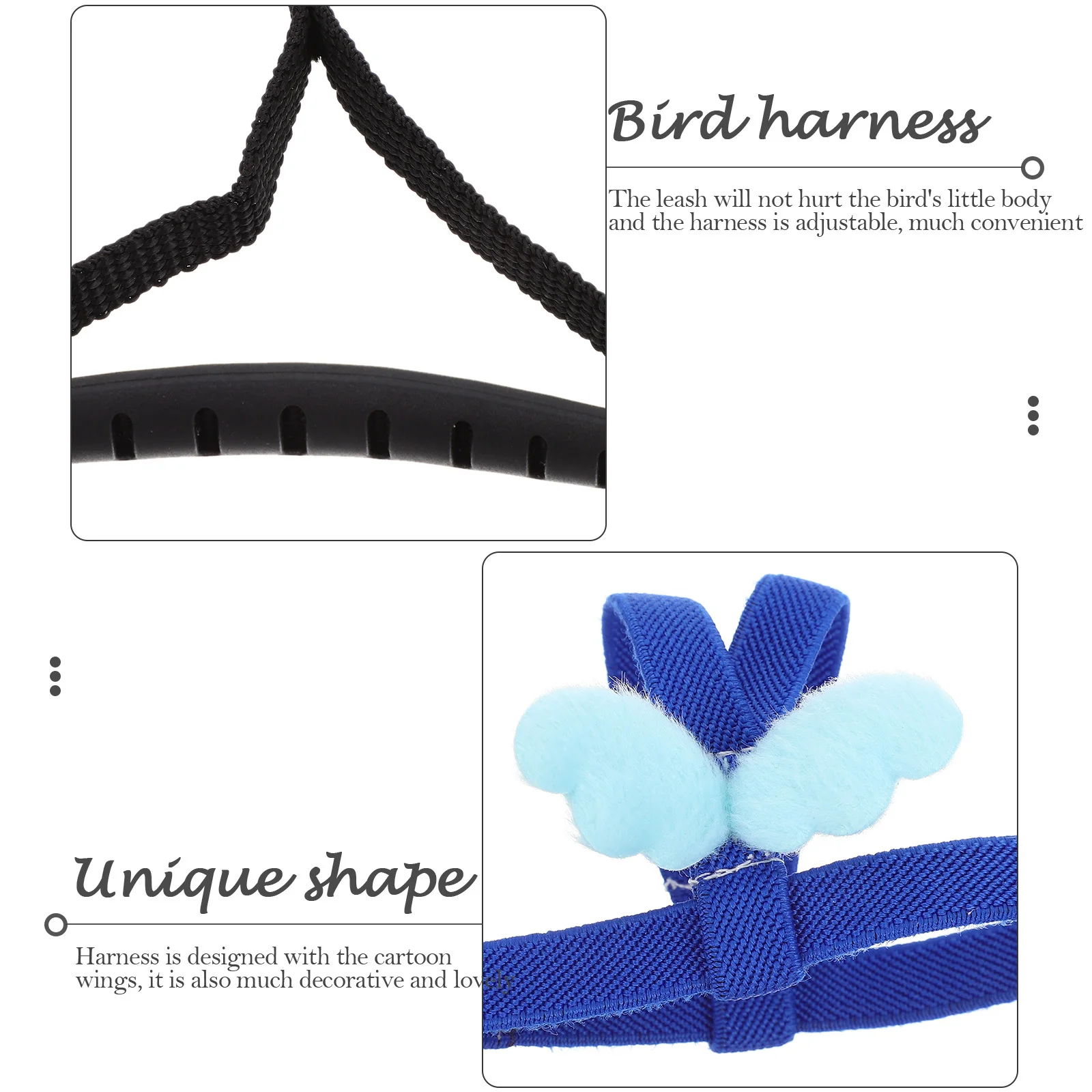 

Pet Bird Harness Set Adjustable Cartoon Wings Parrot Training Leash Bird Fly Train Leash Parrot Training Supply