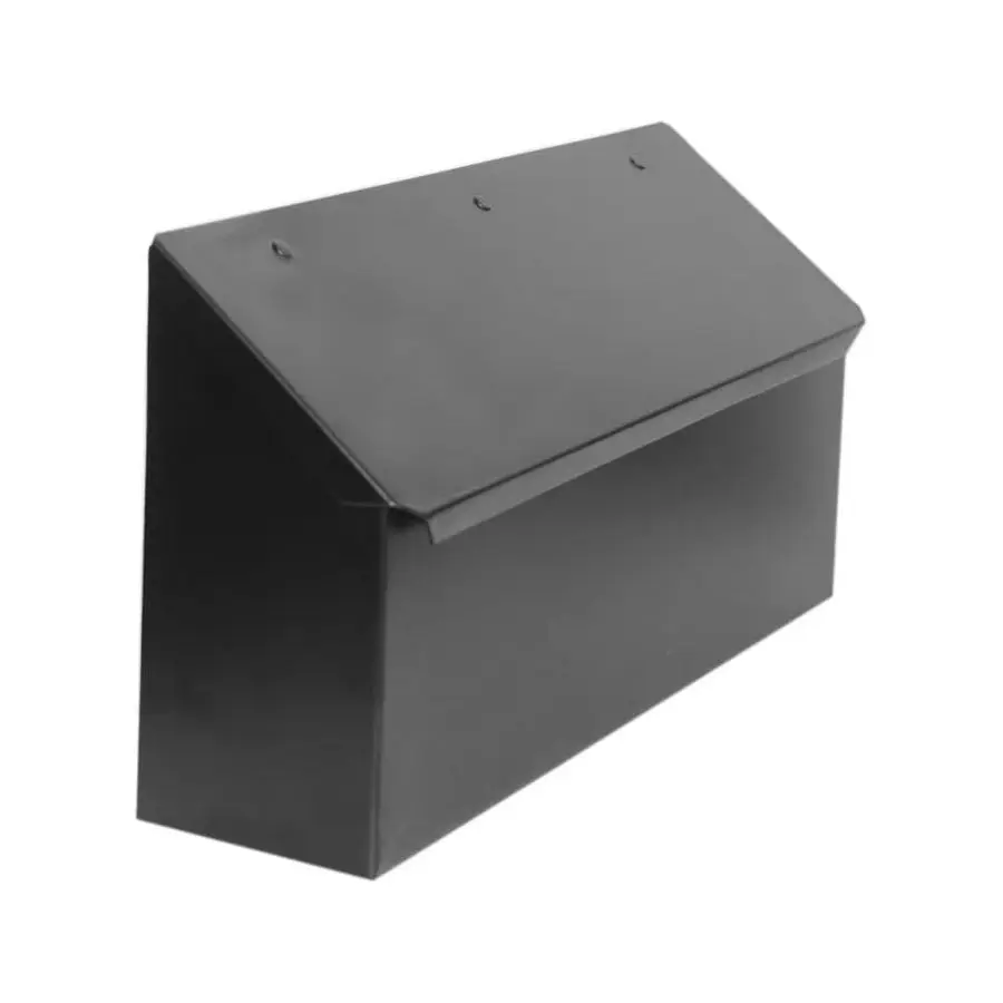 

Черный длинный почтовый ящик для настенного монтажа, устойчивый к ржавчине металлический почтовый ящик, почтовые ящики для наружного настенного крепления, уличные почтовые ящики, 15x3.5x7.5 дюймов