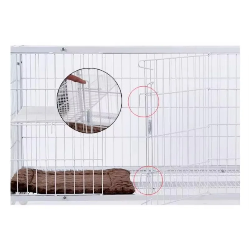 

3 layers 6 doors solid pattern breeding dog and cat cage iron animal cage with breathable steel wire packaging