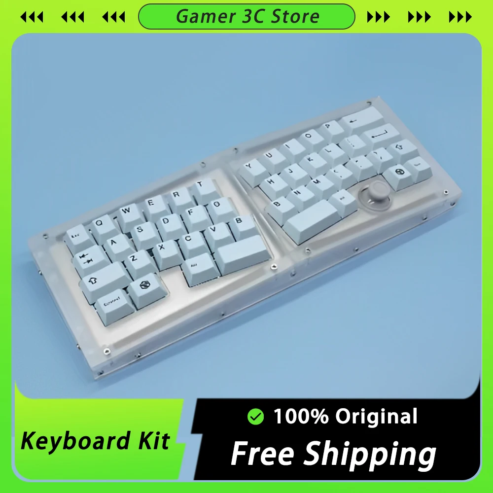 Libra Mini Keyboard Kit 40% Alice Acrylic Planck Keyboard Custom Ergonomics Gasket ZMK Mechanics Keyboard Case Transparent Case