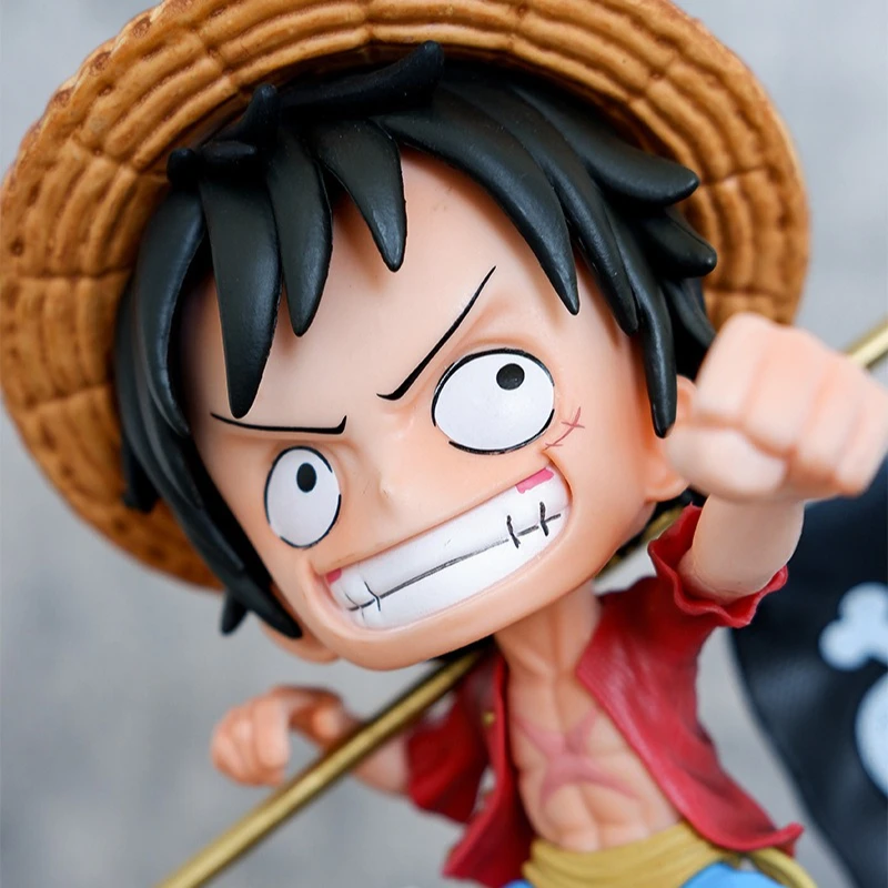 22 cm Neue EIN STÜCK Anime Figur Affe D. Luffy Peripherie PVC Nette Modell Statue Desktop Dekoration Ornamente Geburtstag Geschenk Spielzeug