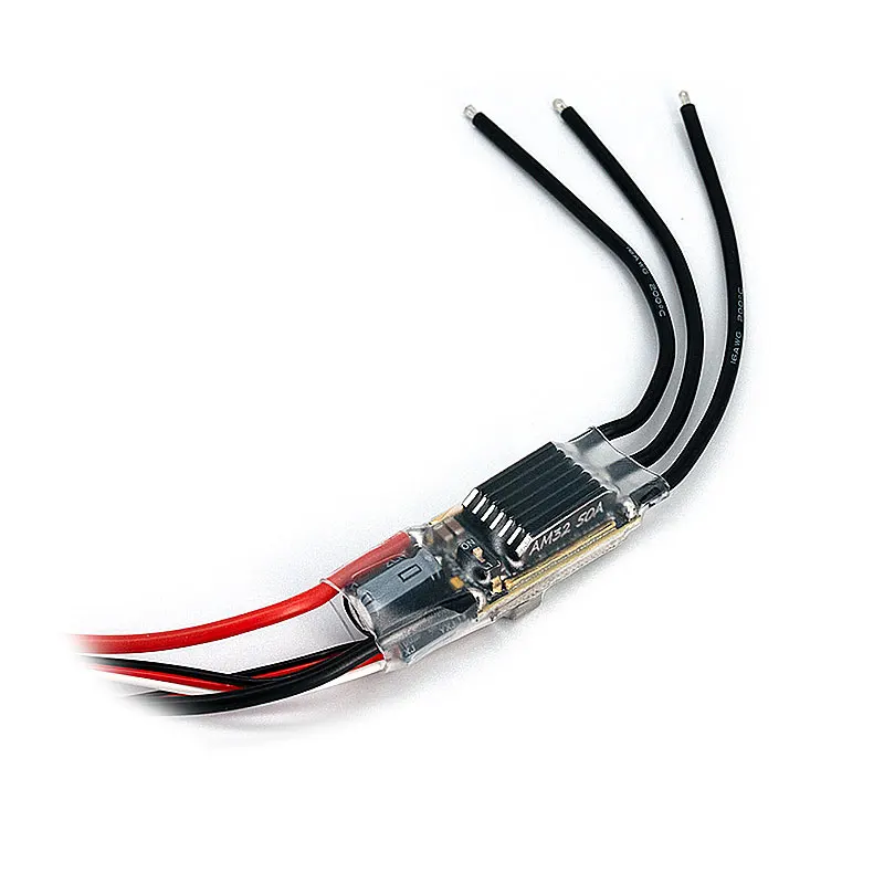 RevvitRC 50A Brushless ESC AM32 BEC 7.4-8.4V 2-6S pour 1/8 1/10 Échelle Voitures Axial SCX10 Traxxas TRX-4 TRX-6