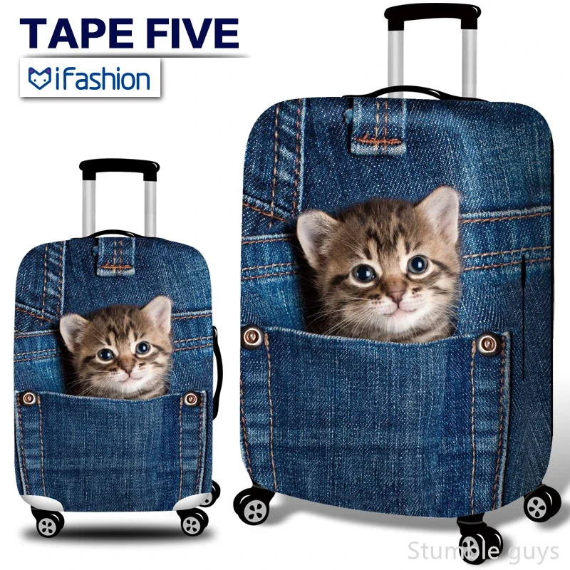 

Прочный эластичный чехол для багажа, защитный пылезащитный чехол для чемодана, долговечный аксессуар для путешествий, подходит для деловых и отдыхающих поездок