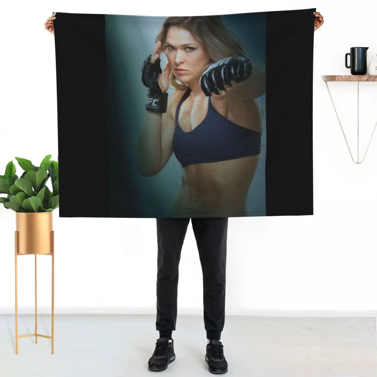 

Ronda Rousey Throw Blanket Soft Plush Blanket as Housewarming Gift