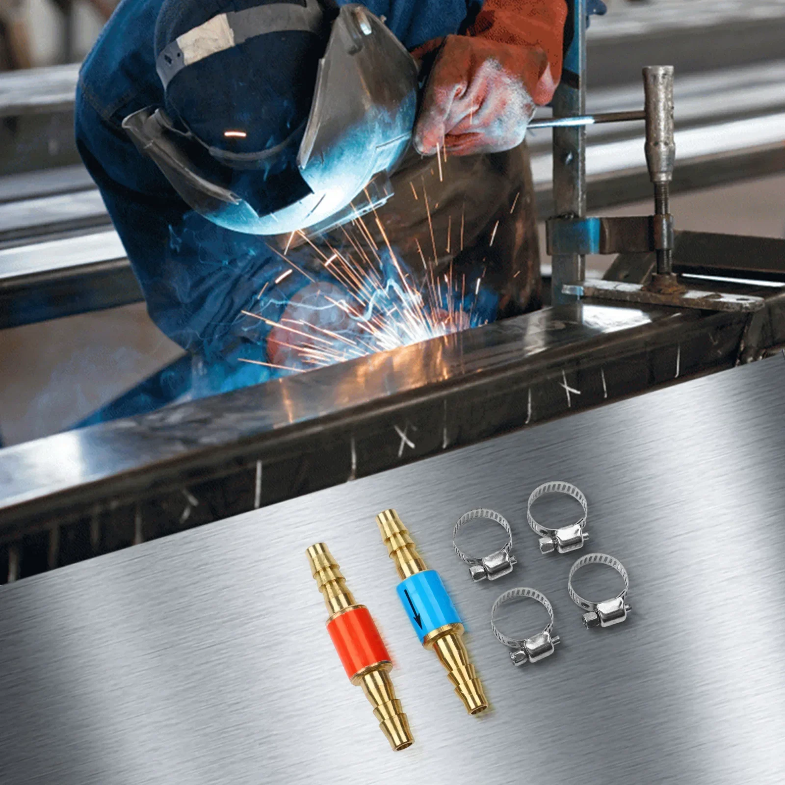 

Soldering Equipment Bundle Contains Two Essential Flashback Arrestors Plus Four Strong Clamps for Secure Usage