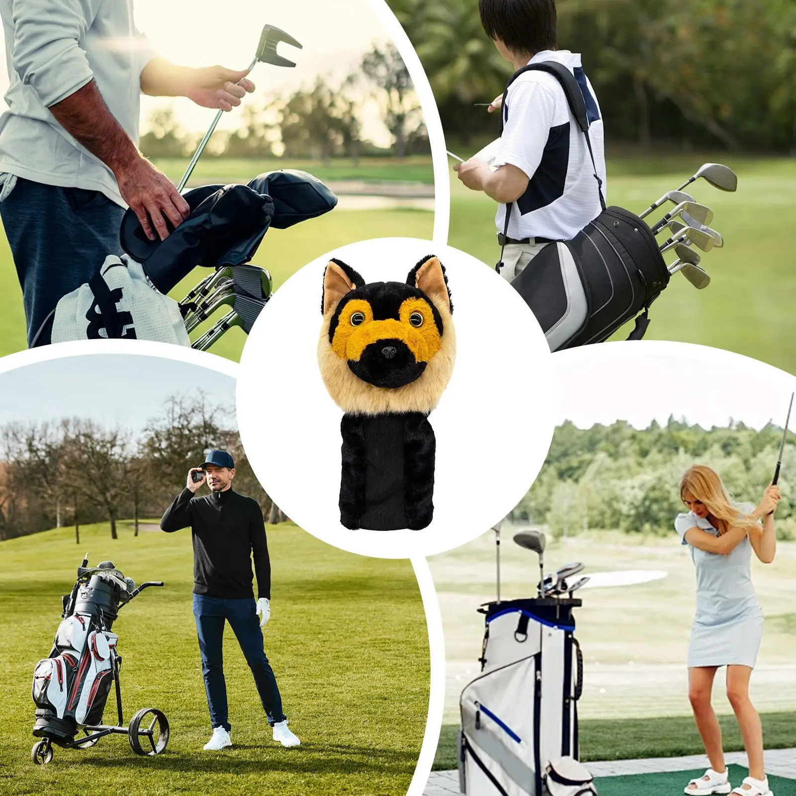 

Golf Club Head Covers Shockproof Cute Plush Protector Animal Golf Head Covers For Women For Women Junior Athletes Golfers Sports