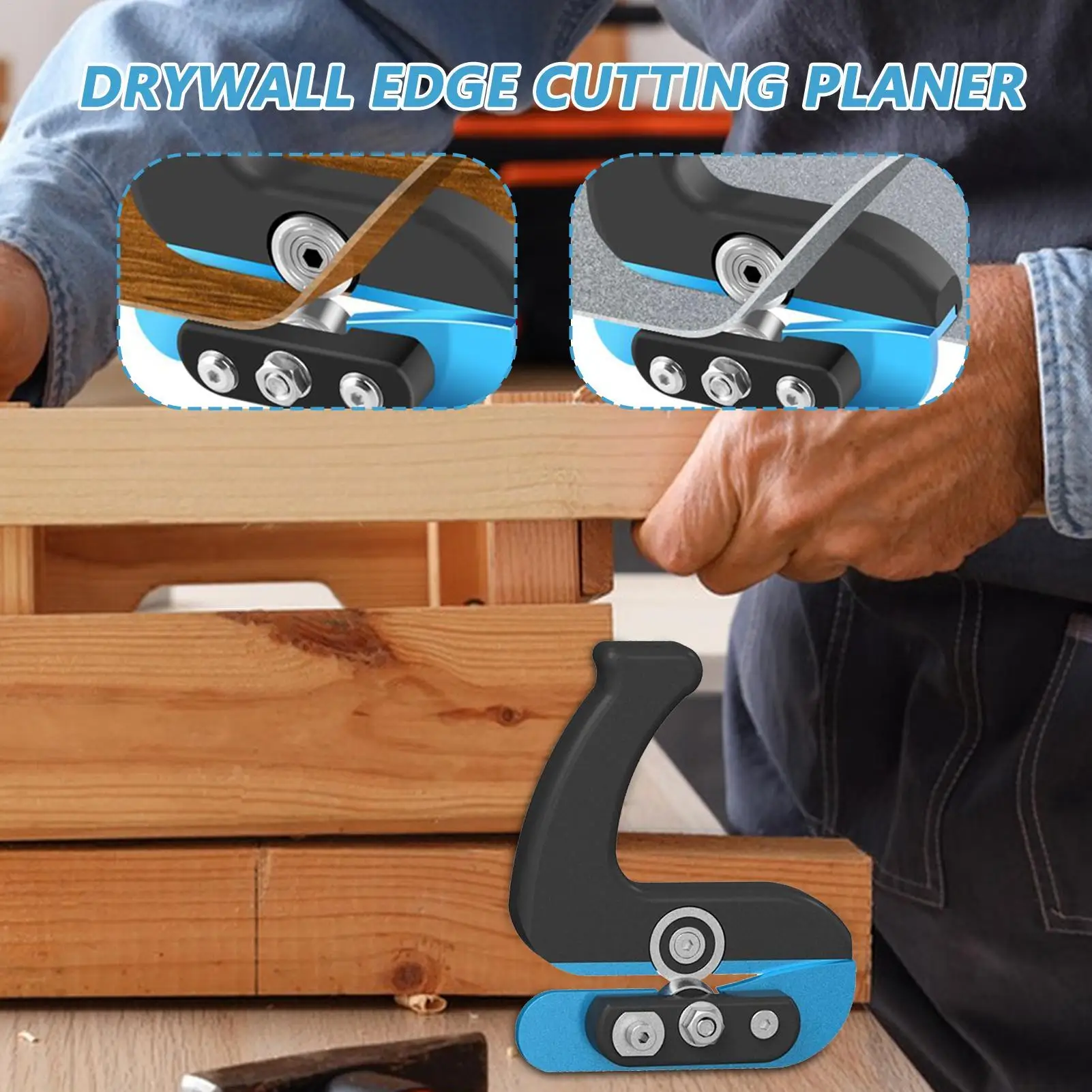 Edge Banding Cutter Woodworking Veneer Edge Trimmer Burr Scraper Woodworking Tools for Countertop Board Furniture Cabinet