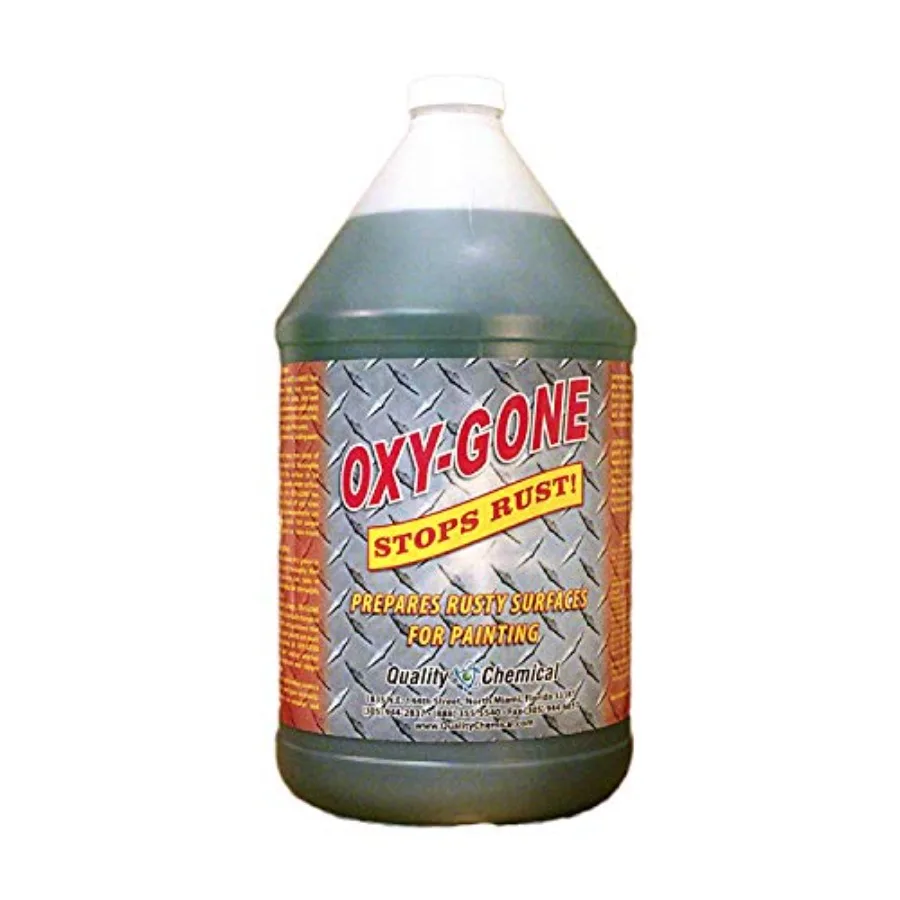

Quality Chemical Oxy-Gone Rust Remover and Metal Treatment/Rust Repair/Prepares surfaces for painting/ 1 gallon 128 oz.
