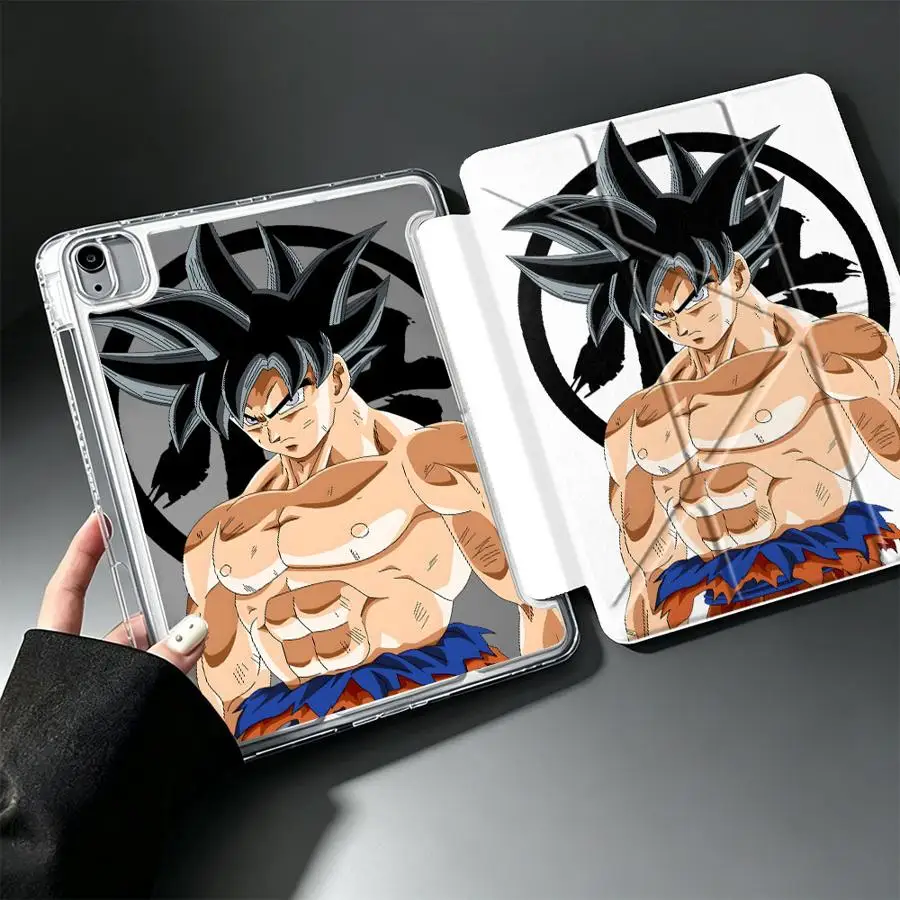 Japanese Dragon Ball Goku With Pen Slot Cover Tablet Case For Samsung Galaxy Tab S7 FE A11 S9 Plus S8 A9 Plus A8 S10 Lite