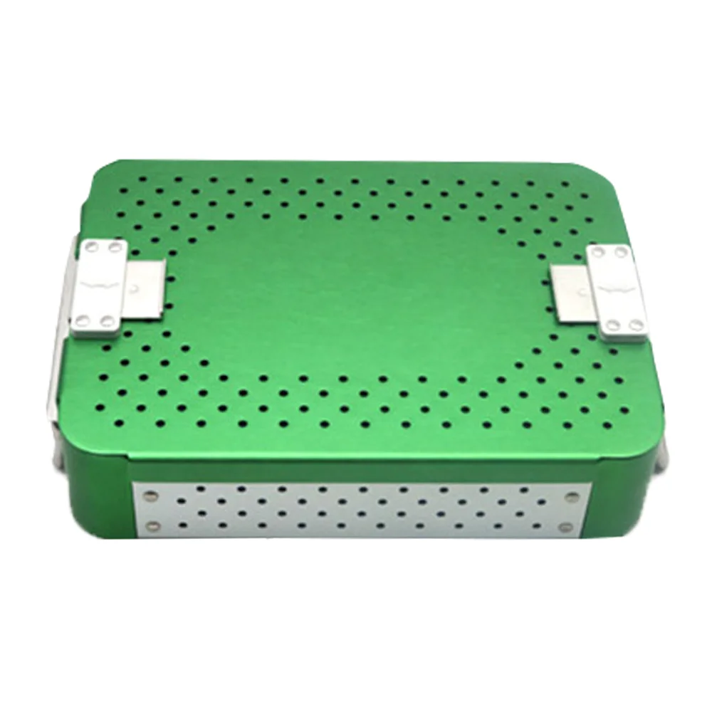 1Pcs Aluminum Alloy Surgical Instrument Sterilizing Box for Cosmetic Instruments and Tools Medical Sterilizing Box