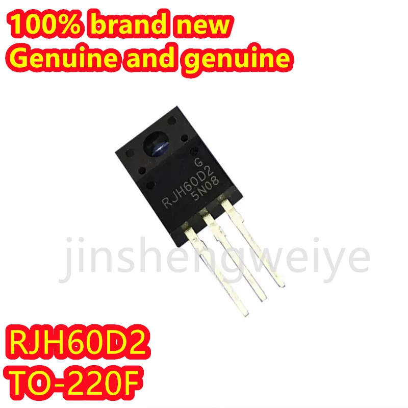Transistor eletrônico original do ponto Inline, N-canal, 20A, 600V, TO-220F, RJH60D2, RJH60D2DPP, 100% brandnew, 1 PC, 10 PCes