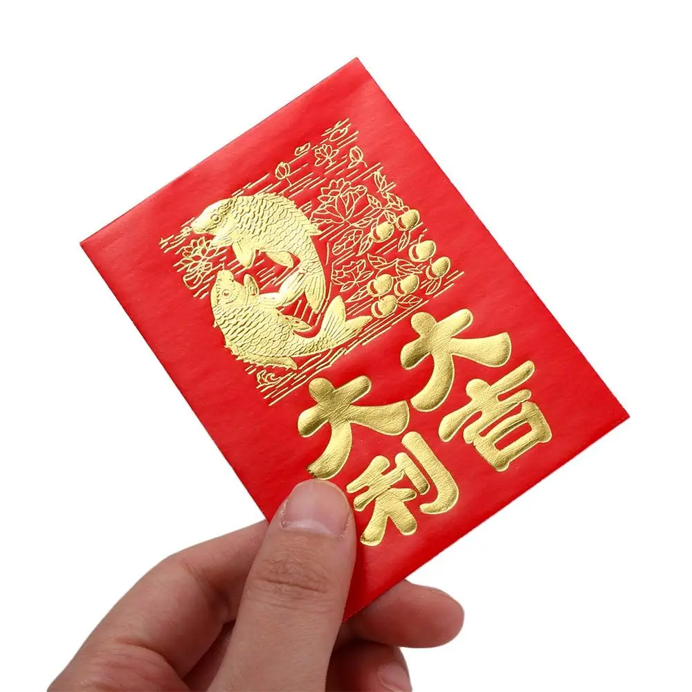 Gilded 30pcs Wedding Chinese Lucky Money Spring Festival Blessing Pockets Mini Red Envelope New Year Money Pockets