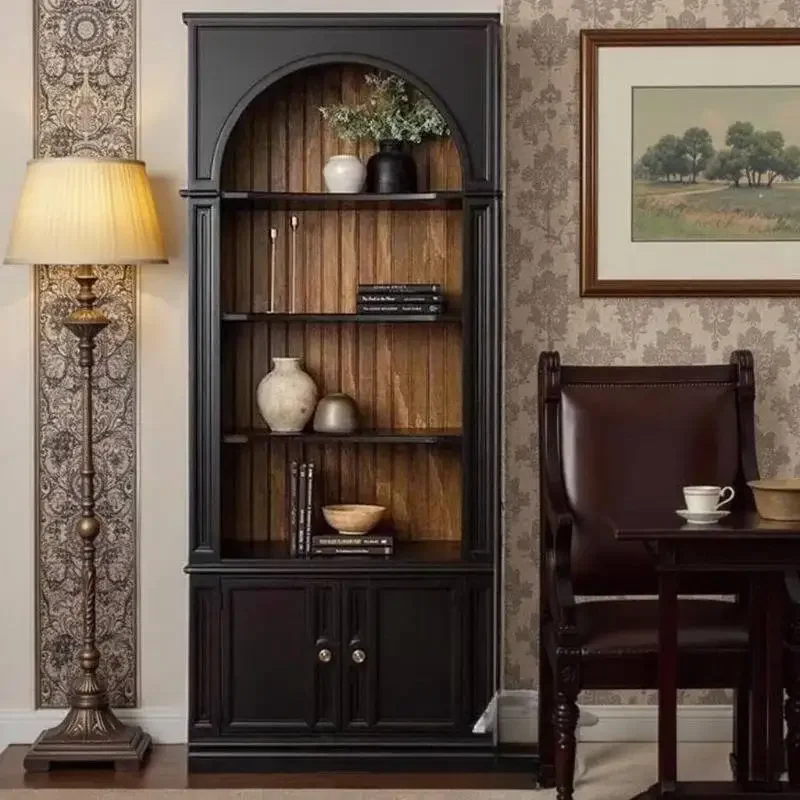 Black Display Living Room Cabinets Simple Classic Tall Wooden Living Room Cabinets Storage Modern Armoire De Rangement Furniture