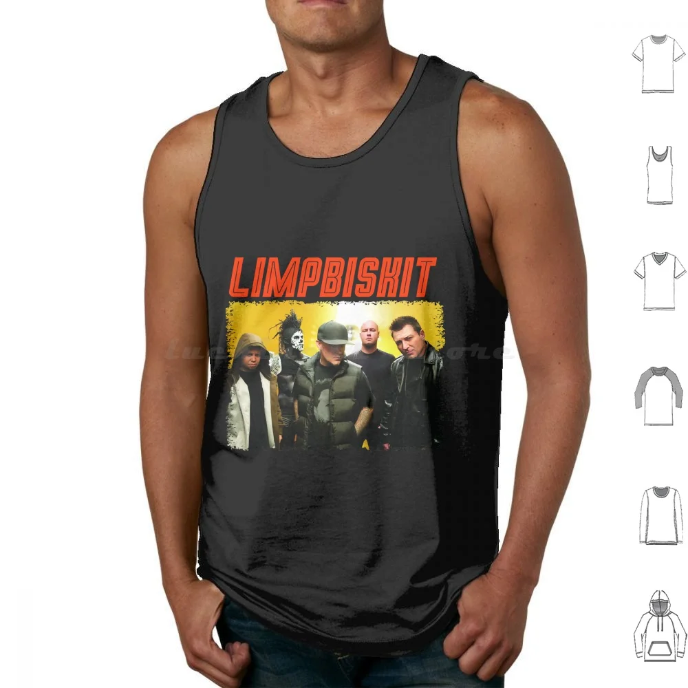 Limp Bizkit Fred Durst Rapcore Band Tank Tops Vest Sleeveless Limp Bizkit American Rap Band Jacksonville Florida Fred