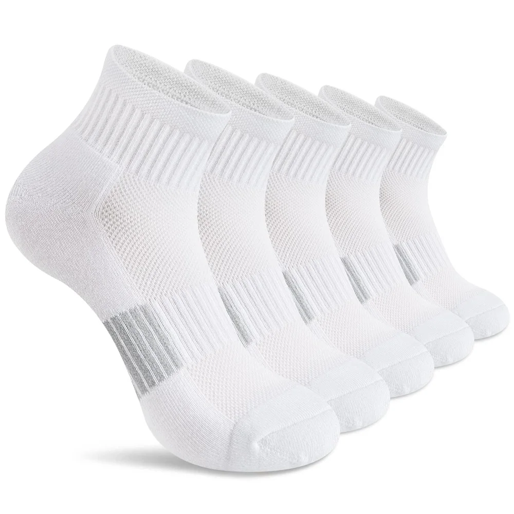 

Ankle Socks Womens Athletic Thick Cushioned Running Hiking Low Cut 5-Pairs