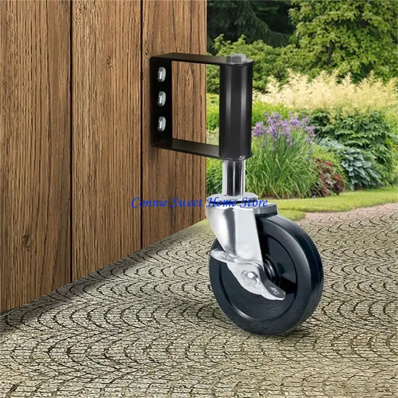 LXAF High Performances Gate Wheel with Adjustable Spring for Even Gate Swing Suitable for Grass Gravels and Concrete Area