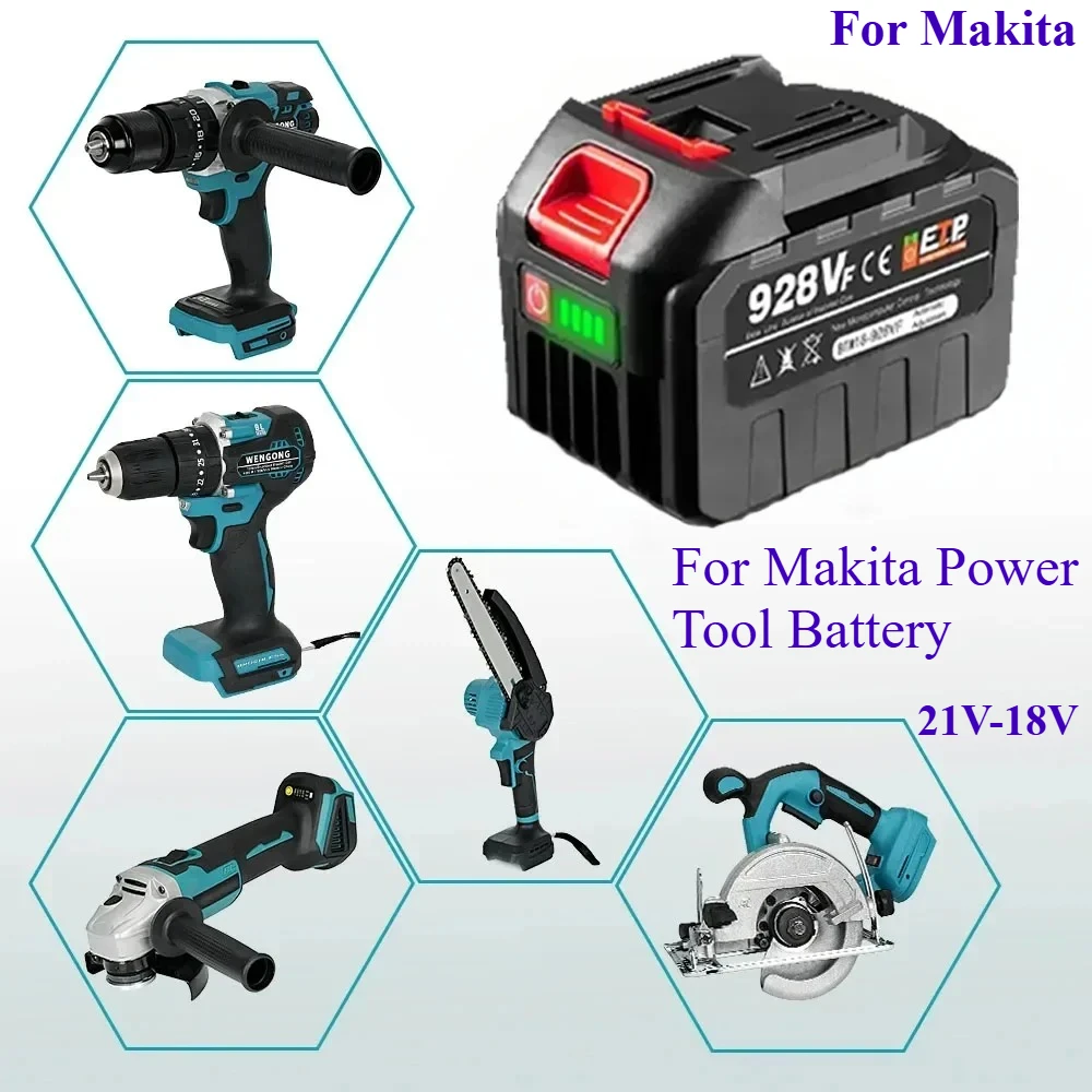 

For Makita 18V-21V Rechargeable Li-Ion Battery ,15000mAh/22500mAh Fast Charging Battery , For Electric Drill/Driver Tools