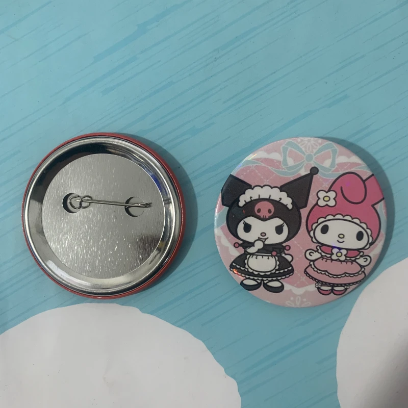 5 stuks Kawaii Sanrio broche, Anime Hello Kitty, Yugui hond, Kuromi, melodie, badge, tas accessoires, mode meisje cadeau