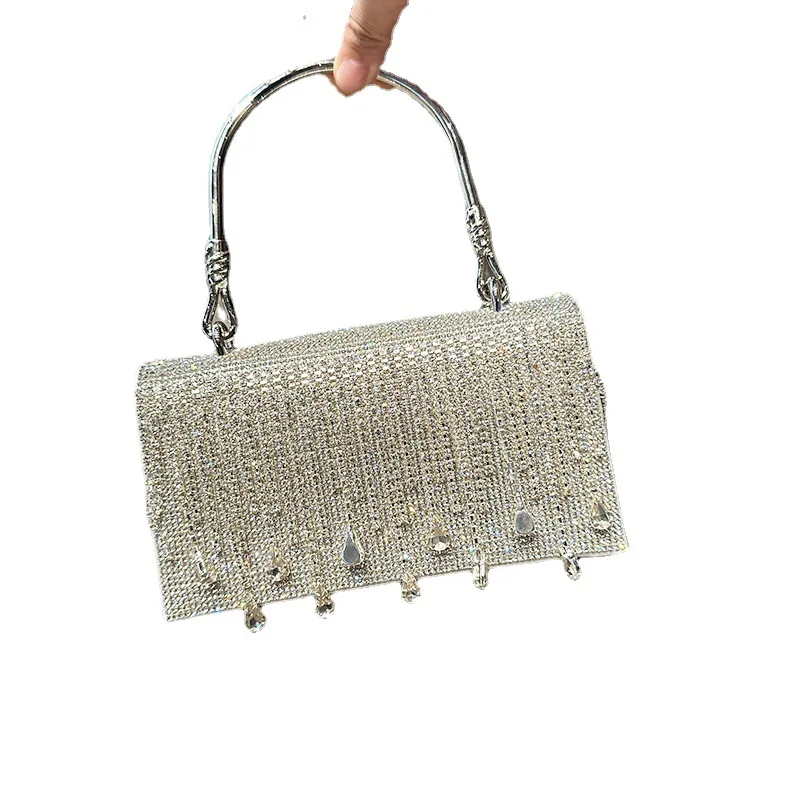 Mingai Crystal Evening Dress Handbag Luxury Women's Wedding Party Wallet Birthday Party Shiny Rhinestone Bag Women's Handbag