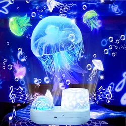 Ocean Aurora Galaxy Stereo Projection LED Night Light For Children's Baby Room Home Projector Desk Lamps Decoration Party Gift