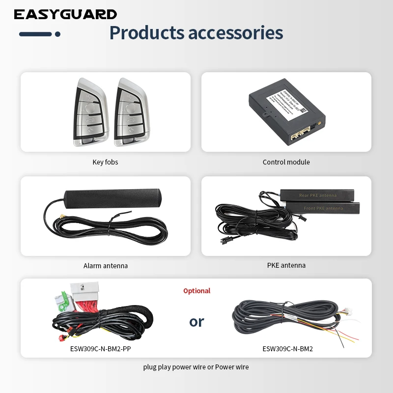 EasyGuard Semi Plug Play Smart Key PKE kit Keyless Entry Fit For BMW G Series With Factory OEM Push Start Button