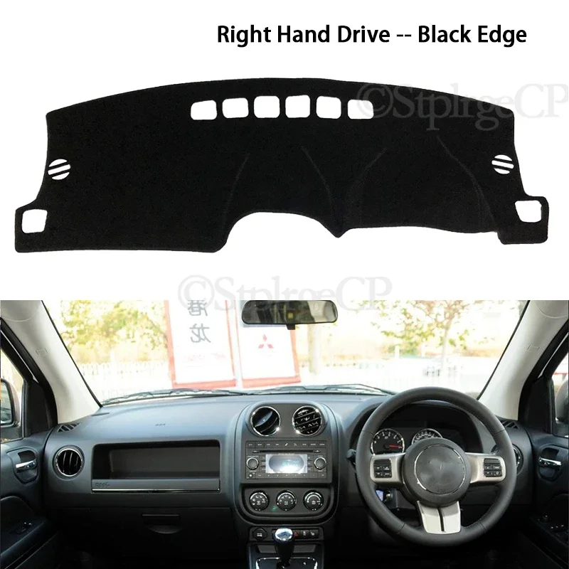 Anti-Slip Mat Dashboard Cover Pad Sunshade Dashmat Car Accessories for Jeep Compass 2007~2016 MK1 MK49 2008 2009 2010 2012 2015