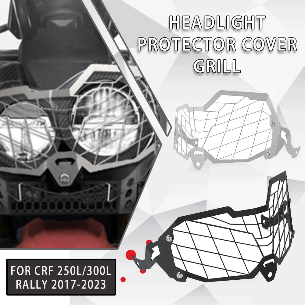 

For Honda CRF 250L CRF250L CRF 250 L Rally CRF 300L 300 L Rally 2017 2018 2019 2020 2021-2023 22 Headlight Protector Cover Grill