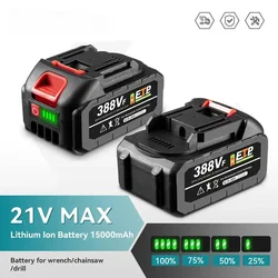 브러시리스 전기톱 전기 드릴 전기 렌치용 충전식 리튬 배터리, Makita 18V B 시리즈에 적합, 388VF, 1 개, 2 개