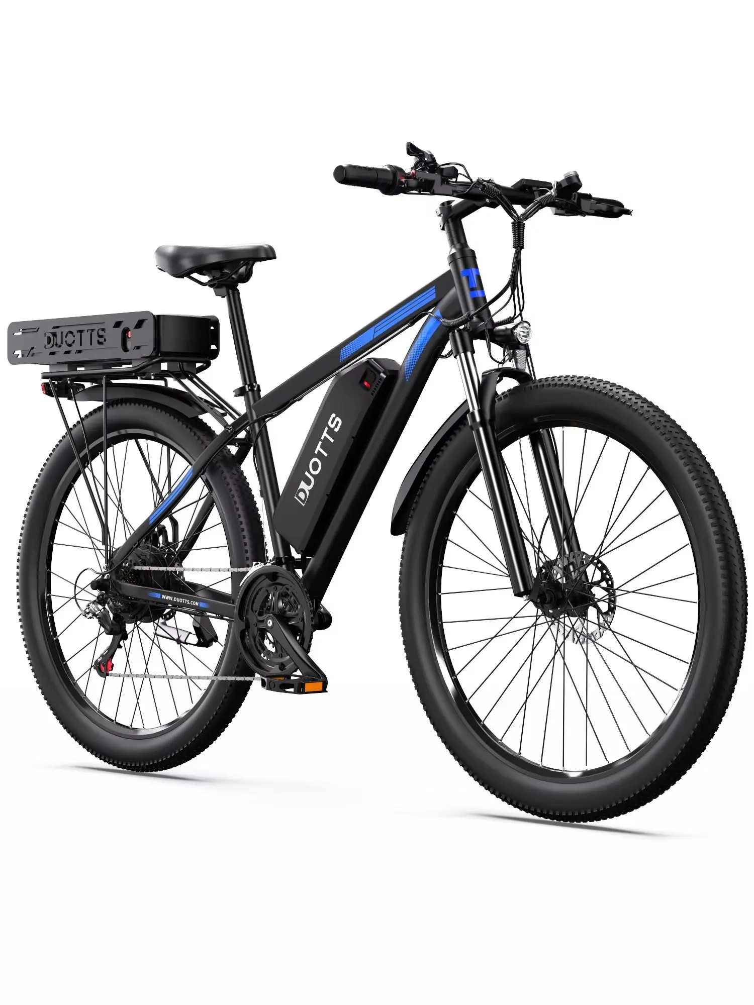 DUOTTS C29-K Elektrofahrrad mit 750W Motor, 48V Dual-Akku-System (15Ah+22,5Ah), 5-Gang-Schaltung, Bluetooth-LCD-Display, bis zu 150 km Reichweite, Vorderradaufhängung, hydraulische Scheibenbremsen –