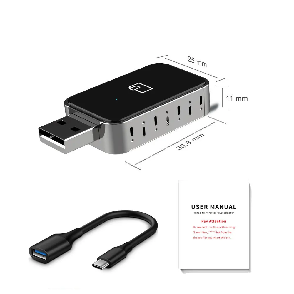 Adaptateur sans fil CarPlay Android Auto, Mini boîtier intelligent, Plug and Play, WiFi rapide, allergique, universel pour Nissan, nouveau