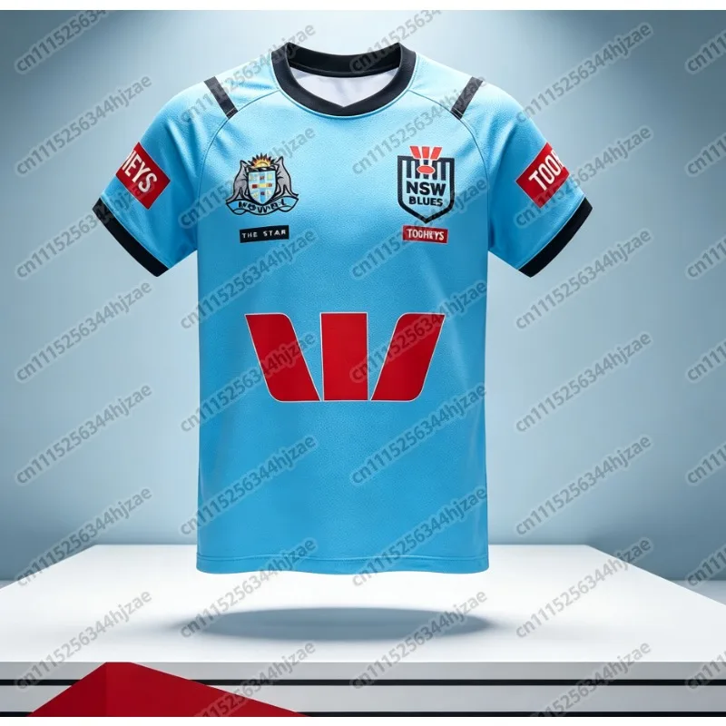 Sommerliche Trainingsjacke für Herren, New South Wales Blues, für Herren und Damen, schnelltrocknendes Sport-T-Shirt, im Familienstil. – Detail 4