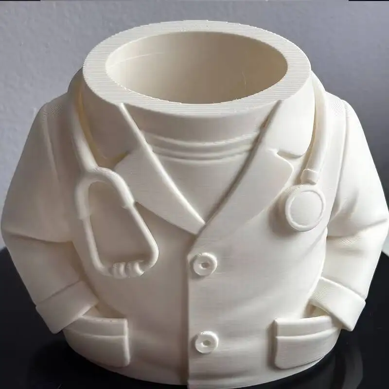 3D Printed Medical Staff Pen Holder Doctor Nurse Figurine Desktop Organizer Creative Storage Box Office Home Decoration Gift view 3