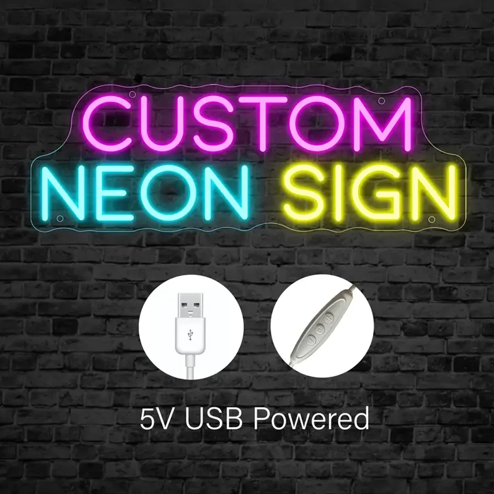 

Personalized Custom Neon Sign: LED Neon Light for Weddings, Businesses, Bars, Salons, Beauty Shops Christmas Decor Bars