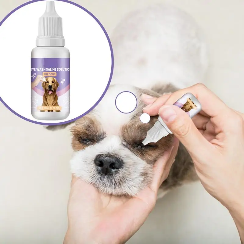 Cat Eye Drops Eye Drops For Dogs And Cats 30ml Removes Debris Prevent Tear Stains Gentle Formula Easy Application Safe For Pets