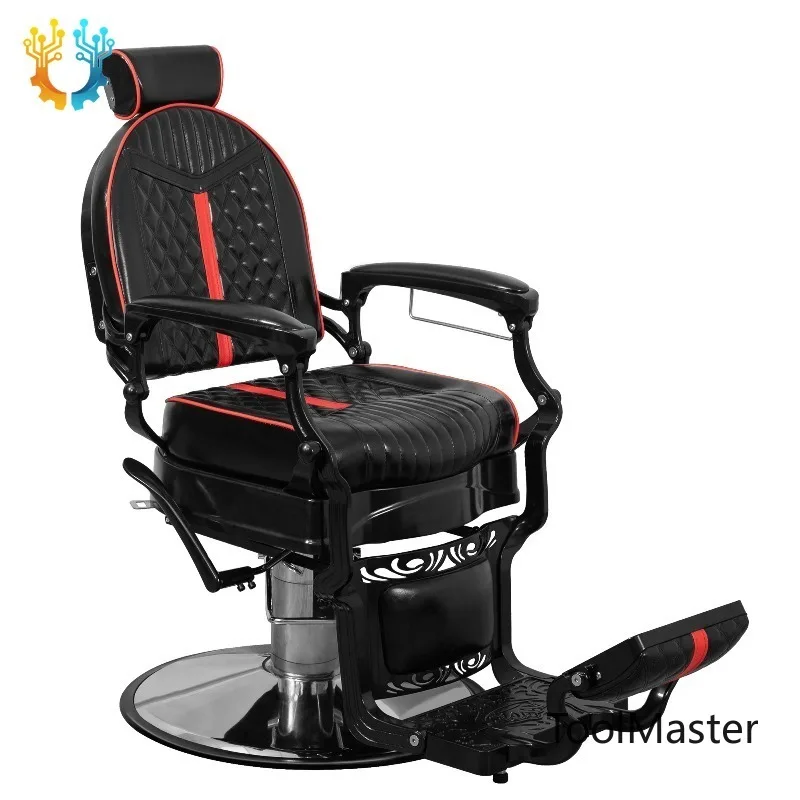 

[2026]Soft Comfortable Sofa Pvc Black&red Easy To Clean High Quality High Density Sponge Barber Chair