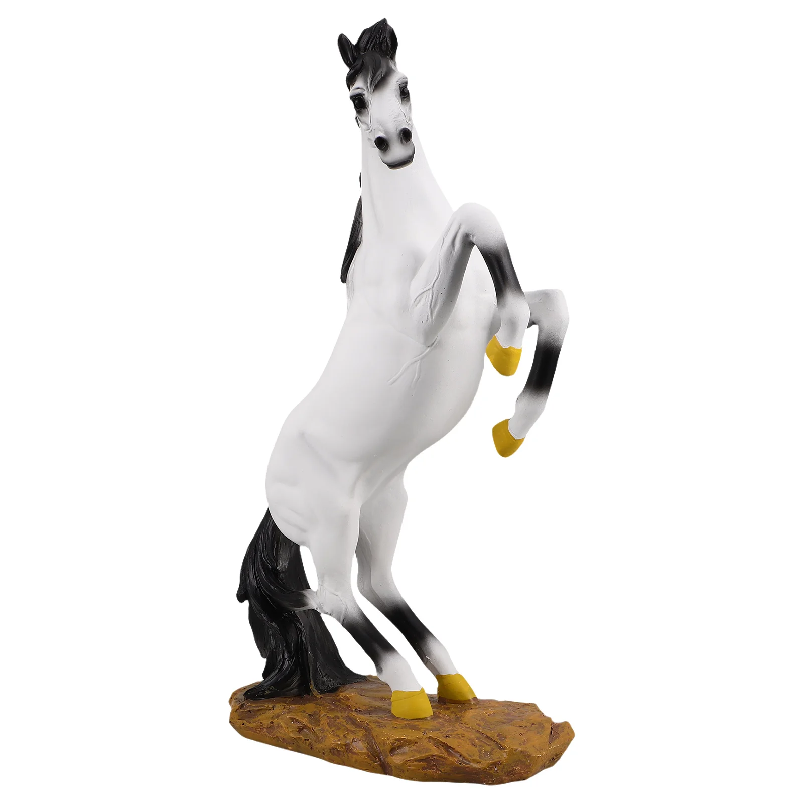 

Бионические поделки, реалистичная скульптура лошади, декор для домашнего офиса, статуя из смолы, фигурка животного, стоячая лошадь, элегантный европейский стиль