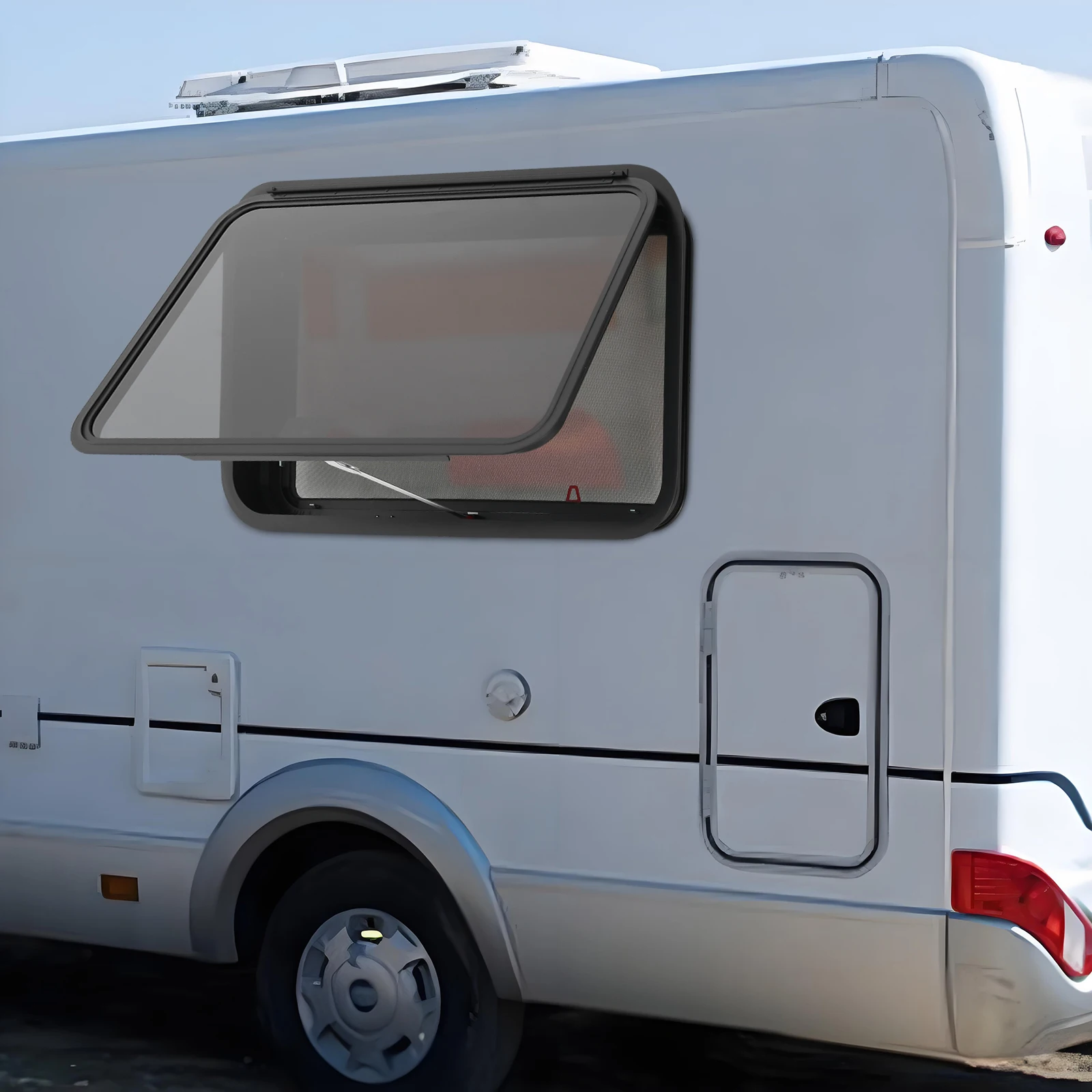 نافذة خروج الطوارئ RV تصميم فتحة علوية من سبائك الألومنيوم مع أداء إغلاق ممتاز #1