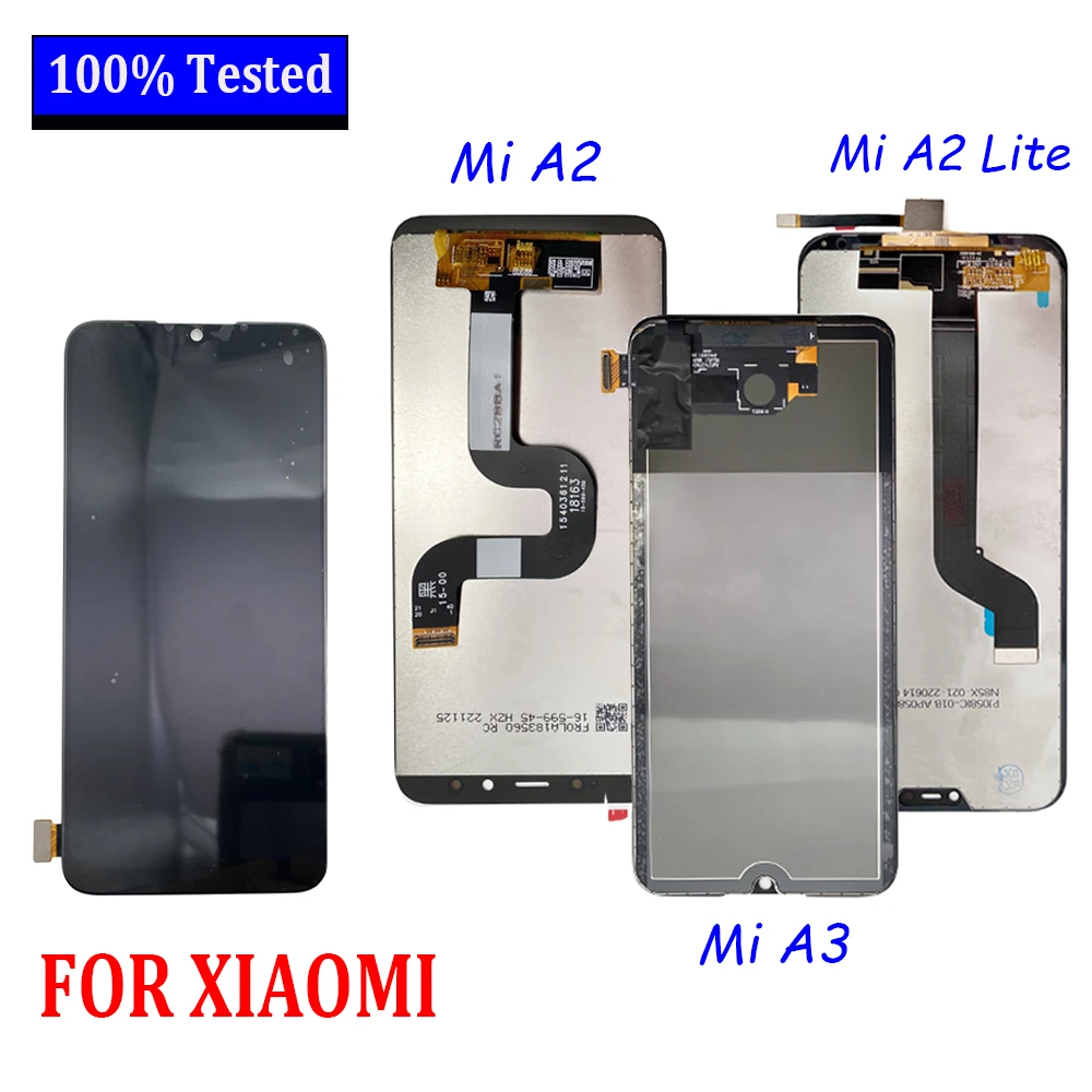 

Новый протестированный ЖК-экран для Xiaomi Mi A2 / A2 Lite/A3, ЖК-дисплей, сенсорный экран в сборе, дигитайзер, запасные части