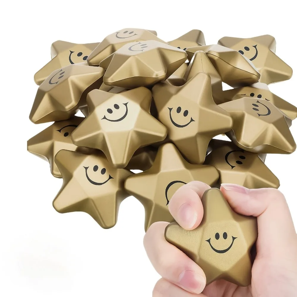 

20 золотых звезд, декорации для дней рождения и праздников, украшения для новогодних елок и Хэллоуина, легкие и веселые, радостный подарок для друзей/сокурсников/студентов