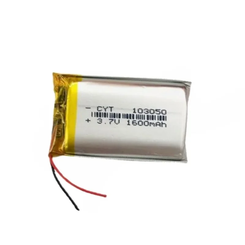103050 Battery for Mp3 MP4 Video Game PAD E-books Tablet PC GPS PSP DVD Mobile High Quality Replacement Battery 3.7V 1600mAh