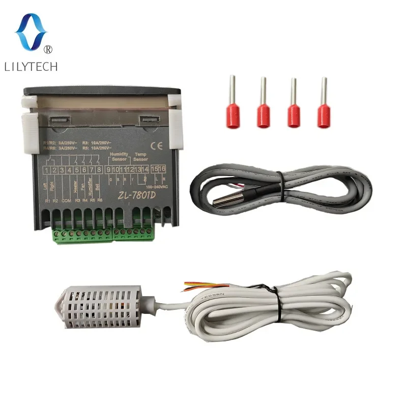Multifunctional Automatic Incubator Controller, ZL-7801D, Temperature Humidity incubator controller, Lilytech,