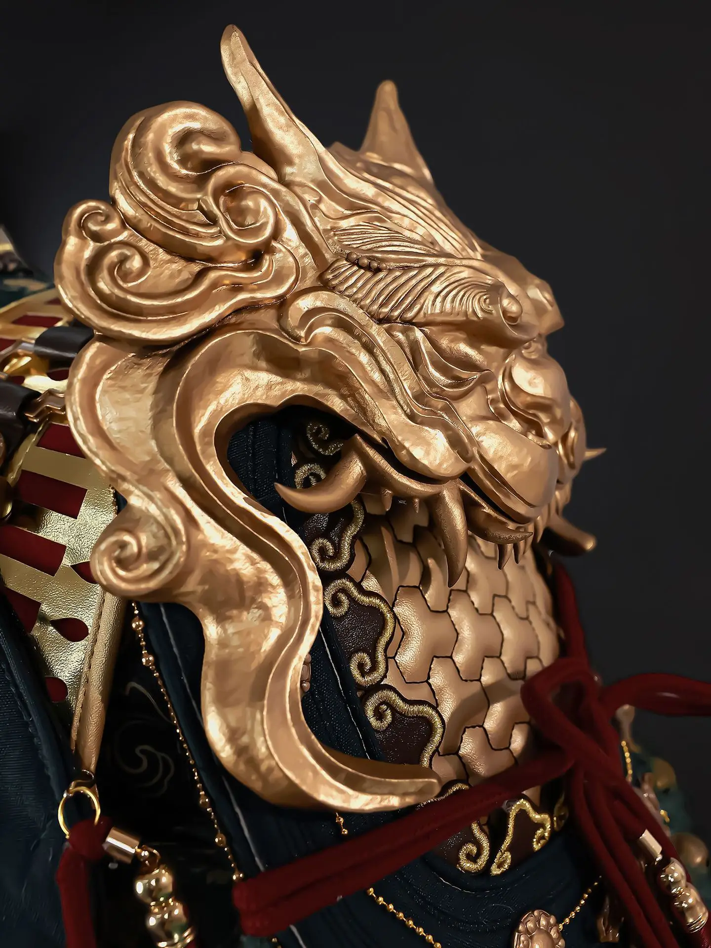 ตํานานสีดํา Wukong COS เกมเซิร์ฟเวอร์อะนิเมะคอสเพลย์เกราะเสื้อผ้าสไตล์จีนเกราะ C Server ชุด Top Gear